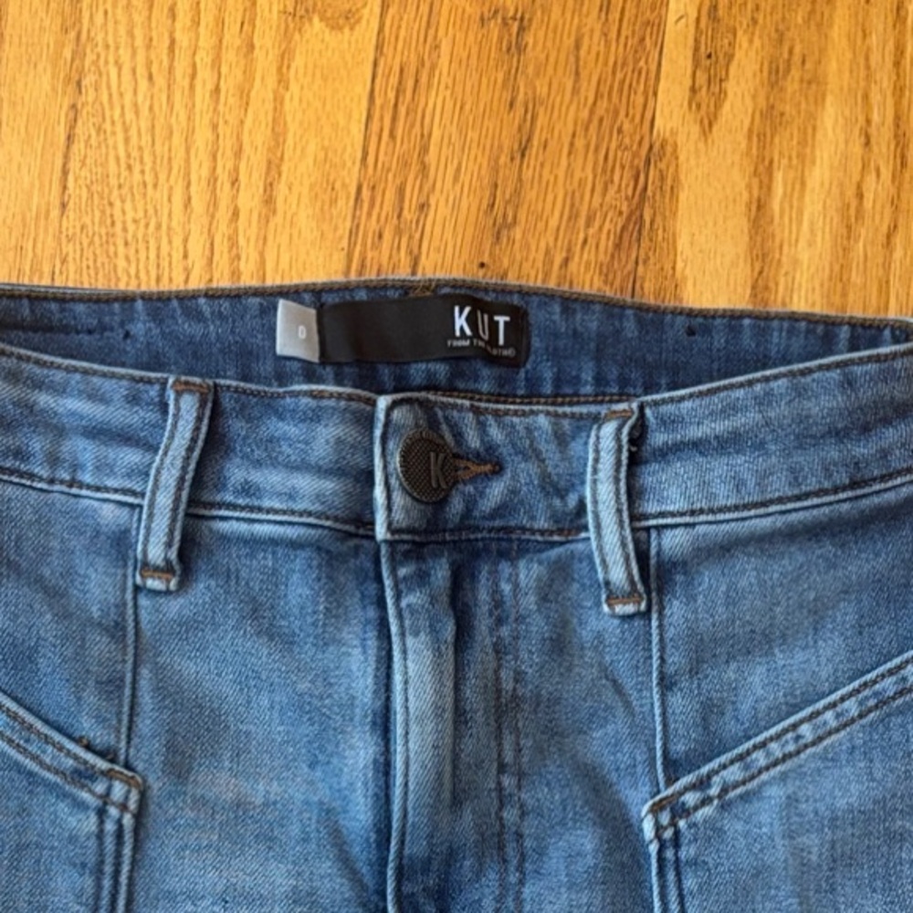 Kut from the Kloth Kelsey, high-rise kick flare Denim Jeans